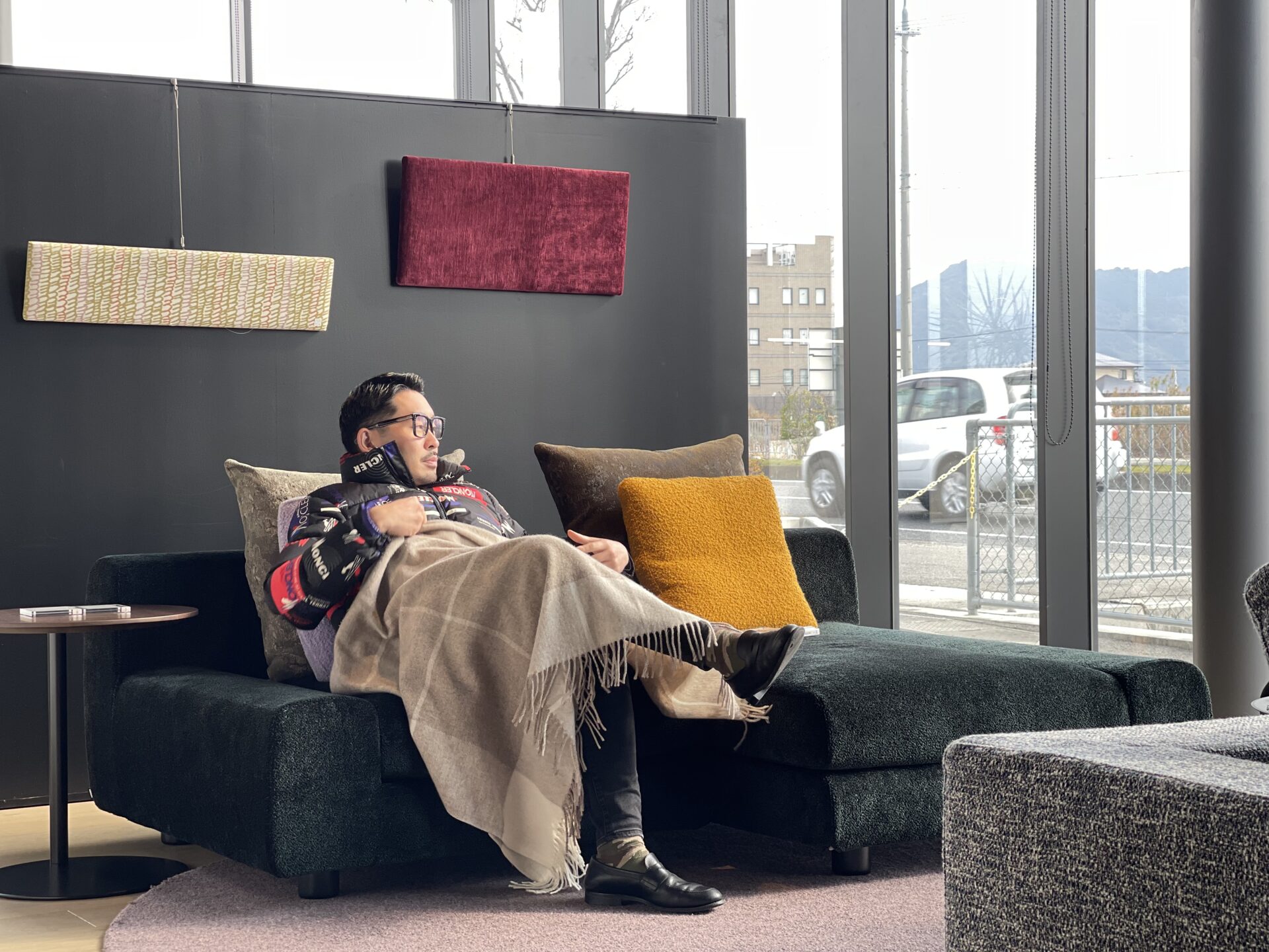 幅200センチのL字ソファ／TRES−A